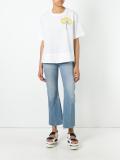 Clayxy floral decal T-shirt