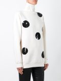 sequined dot sweatshirt
