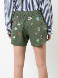 multi-patches shorts