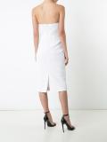 strapless fitted dress
