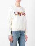 flower applique sweatshirt