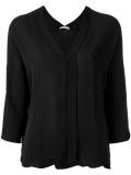 v neck blouse
