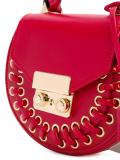 mini studded round tote