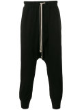 drop-crotch track pants