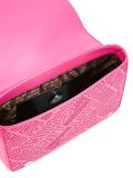 logo embossed shoulder bag