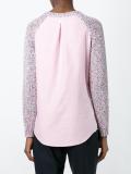 twill knit panel jumper