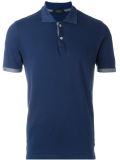contrast placket polo shirt