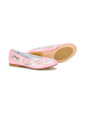 embroidered flower ballerinas