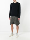 deconstructed cargo shorts