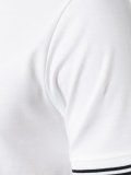 stripe-detail polo shirt