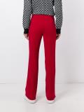 pleated flared trousers