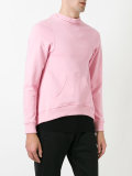 split-open back sweatshirt