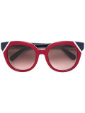 two tone cat eye sunglasses