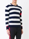 striped crew neck jumper