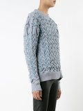 interlaced knitted jumper
