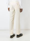straight legged trousers