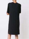 flared effect v-neck dress