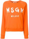 logo print sweatshirt