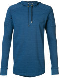 biker patch logo hoodie