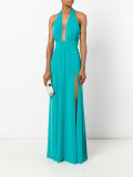 plunge slit gown 