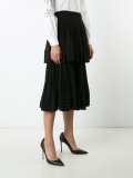 ruffled chiffon skirt
