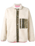 Checkers leopard print jacket