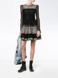 layered ruffled sheer dress