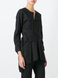 belted blouse