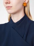 charm button clip-on earrings