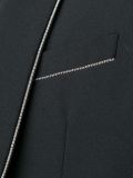 contrast trim blazer