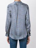 circular print blouse