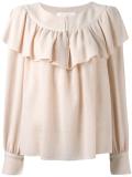 frill detail blouse