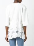 embroidered flowers blouse 