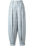 striped flared pants 