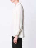 tie collar blouse