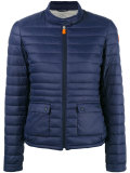 logo patch padded jacket