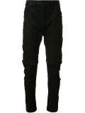 coated panel trousers 