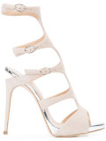 buckled gladiator pumps
