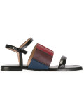 panelled colour block sandals