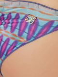 abstract print triangle bikini set