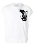 chest print shortsleeved sweatshirt