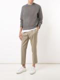 ribbed trim jumper