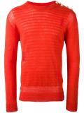 embossed striped jumper