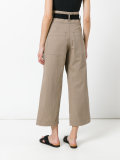 wide-leg cropped jeans