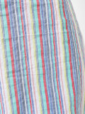 striped flared-hem shorts