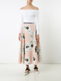 floral pleated skirt