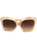 marble effect oversized sunglasses