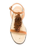 fringed trim sandals 
