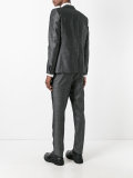 metallic peaked lapel suit