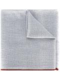contrast trim frayed edge scarf
